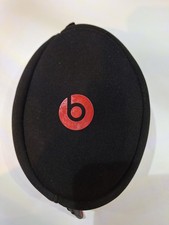 Genuine Beats by Dre Solo 2 3 Headphone Soft Shell Case Black With Red Zipper
