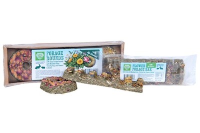 Forage Duo Pack for Rabbits and Guinea Pigs, Natural Treats with Timothy Hay,...