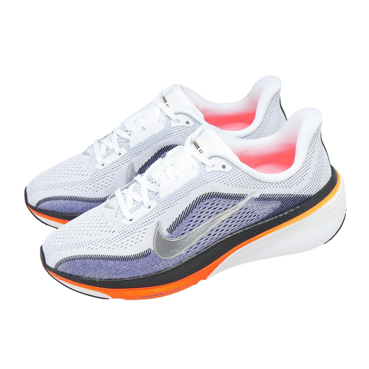 Nike Air Zoom Pegasus 42 GS White Silver Kids Preschool Road