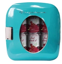 Frigidaire Portable Retro 12-Can Mini Fridge EFMIS462BLUCP2 Blue