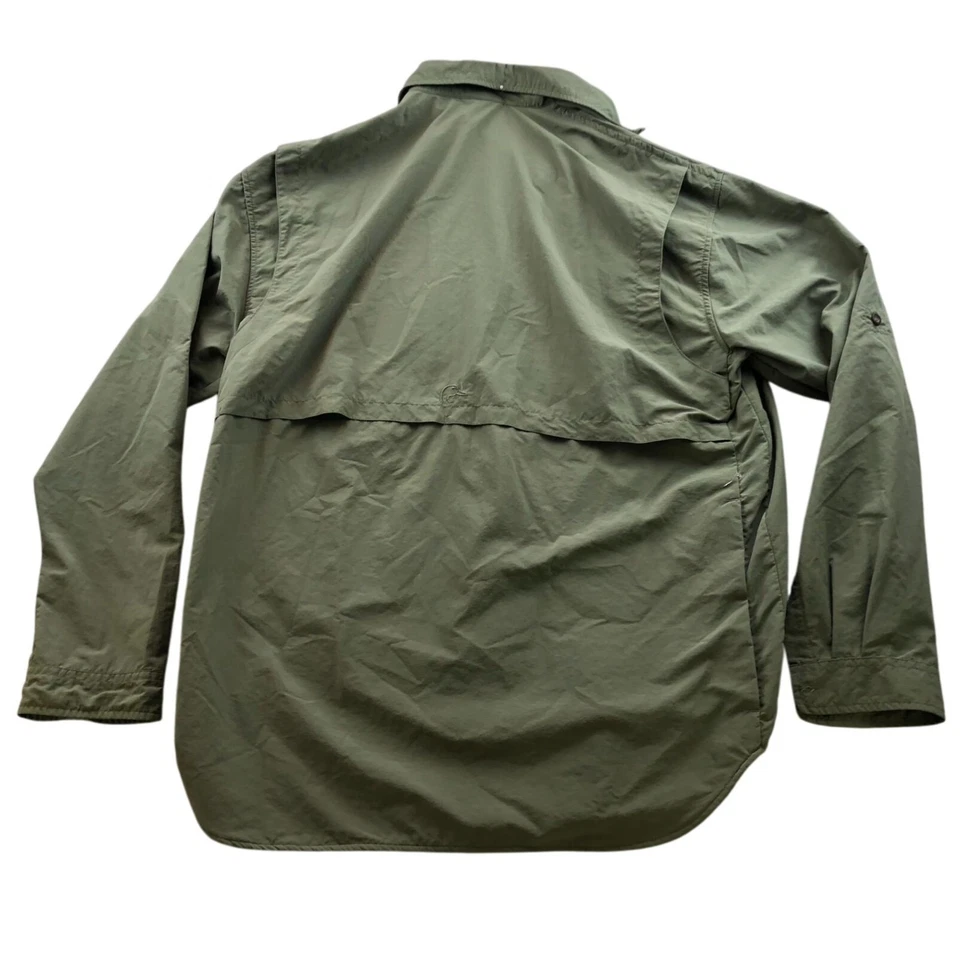 Camisa masculina Ducks Unlimited tamanho XXL manga longa pesca caça botão para cima verde - Imagem 2 de 4