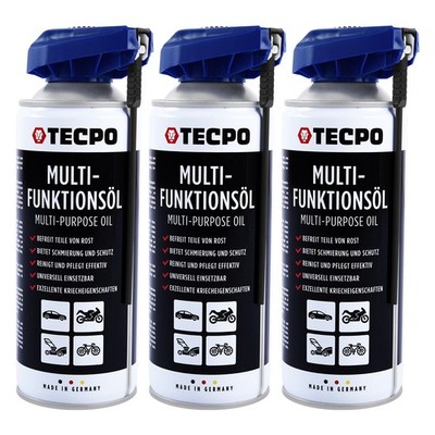 3x TECPO MULTIFUNKTIONSÖL 400 ml MULTI-ÖL KRIECHÖL ROSTLÖSER SCHMIERMITTEL SPRAY