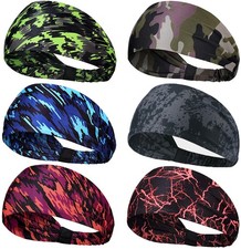 Men Women Non-Slip Breathable Sweat Headbands for Exercise Cycling Gym Running