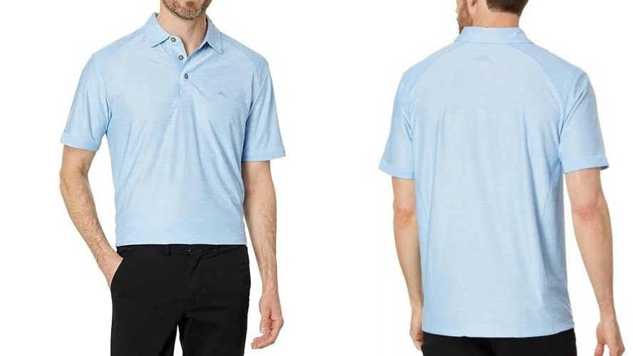 Tommy Bahama Mens Palm Coast Pro IslandZone Polo in Light Sky Size XL 15490₽