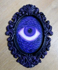 Original painting Purple Surreal Eye | Pop Surrealism | Original Art