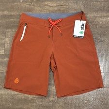 STIO Board Shorts Mens 33x19 Cliff Clay Drawstring Stretch NEW w/ Tag F1