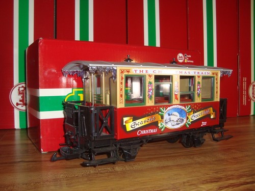 LGB 33074 ROJO Y DORADO FECHA 2000 NAVIDAD COCHE DE PASAJEROS LN ¡EN CAJA ORIGINAL! | Zustand: Used
