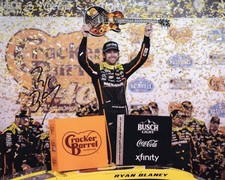 Autographed 2025 Ryan Blaney 12 Menards - Nashville Race Win Victory Lane Guit