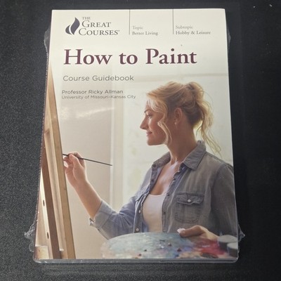 The Great Courses: How to Paint - 4 DVDs + Course Guidebook Bundle NEW Sealed