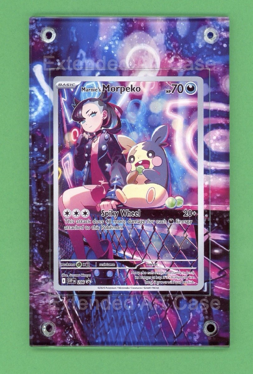 Marnie's Morpeko SVP 206 Black Star Promo Pokemon TCG Extended Art