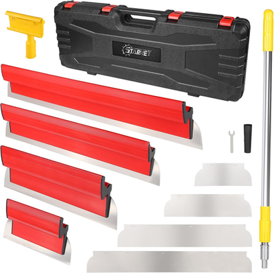 #ad Drywall Skimming Blade Set with 30quot; 48quot; Extension Handle 10In 16In 24In 32In S $103.87