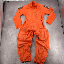 Vintage West Germany Military Flight Suit Orange Coveralls Mens Jumpsuit