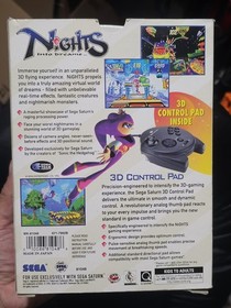 Nights Into Dreams Sega Saturn Box Manual Game Controller! Excellent Condition!
