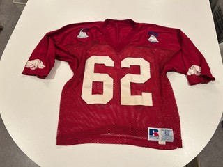 original circa 1984 LIBERTY BOWL MIKE IHRIE ARKANSAS game worn FOOTBALL JERSEY