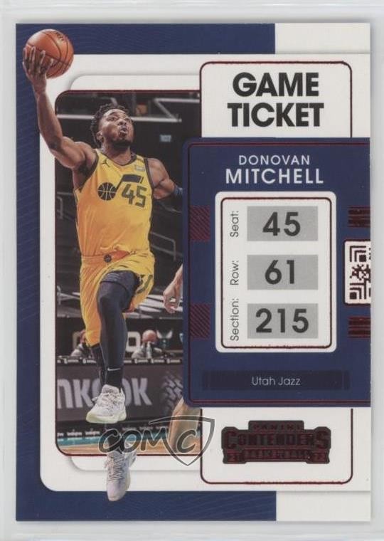 2021-22 Panini Contenders Game Ticket Red Donovan Mitchell #41 1c0k
