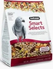 Zupreem Smart Selects Parrots & Conures Bird Food 4lb