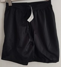 Black PE/Sports/Gym Shorts.  Unisex Size 26/28. Precision. Teens. Drawstring.