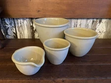 Vintage Bennington Stoneware Bowls Earthenware Modern Farmhouse Cottage Rustic