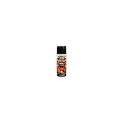 Rust-Oleum 248932 Engine Spray Enamel, Black Gloss, 12-oz. - Quantity 6