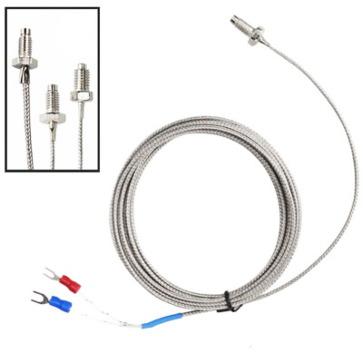 Capteur de température pour régulateur de température industriel, avec câble métallique, Type K J, CG WRNT-02 M6, 6m, 8m, 10m, 15M Capteur de température pour régulateur de température industriel, avec câble métallique, Type K J, CG WRNT-02 M6, 6m, 8m, 10m, 15M