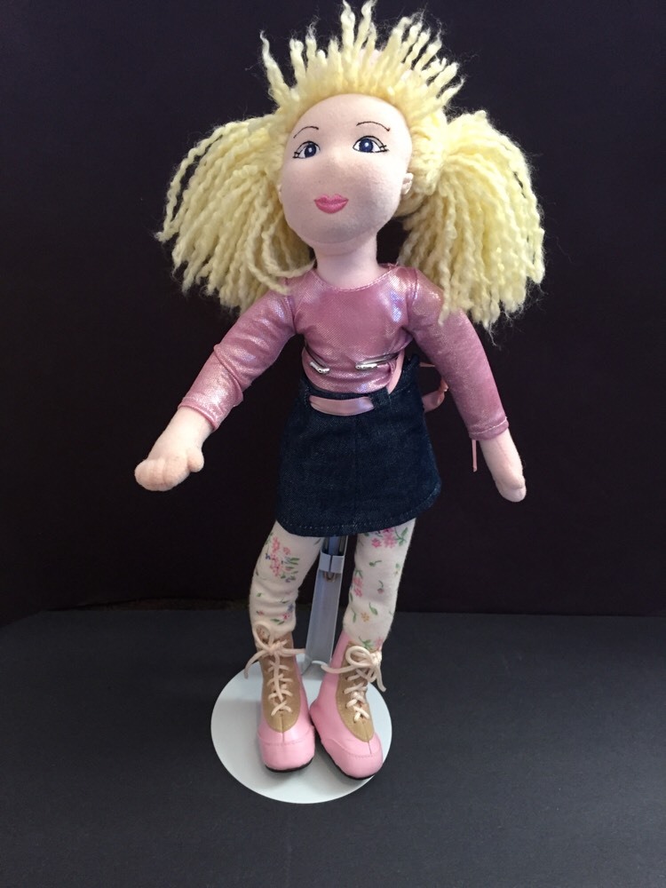 GUND GIRLS KIDS Hailey RAG DOLL 15" Yellow Yarn Blonde Hair 