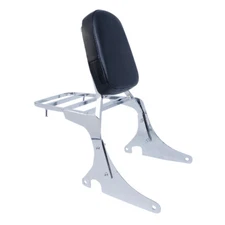 Sissy Bar Backrest w/ Luggage Rack Fit For Kawasaki Vulcan VN400 800 1995-2012