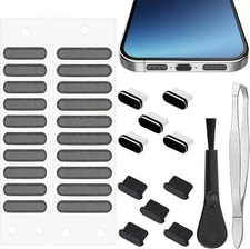 USB C Dust Plug, 10 Pcs Type C Anti Dust Plugs USB C Dust Cover Silicone Chargin