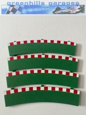Greenhills SCX Green Outer Outer Curve Inner Borders x 4 SA-03.027 - Used - MACC