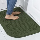  32X20 Inch Anti Fatigue Kitchen Rug Mats are Made of 100% 32*20in Green