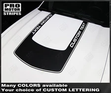 Ford Mustang 2010-2014 Hood Accent U-Stripe Decal (Choose Color)
