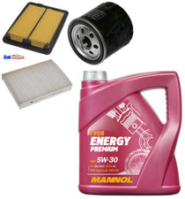 For Renault Kadjar 1.5 DCi 2016-2019 Oil Air & Cabin Filter & 5L Engine Oil