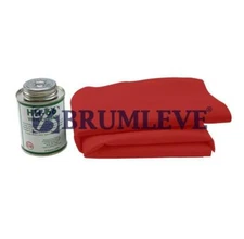 Brumleve Tarp Repair Kit, 30 x 30 inch / Red