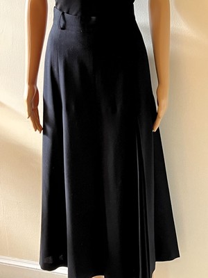 NEW Escada By Margaretha Lay Skirt with Pleats Black Waist 27'' Length 35''