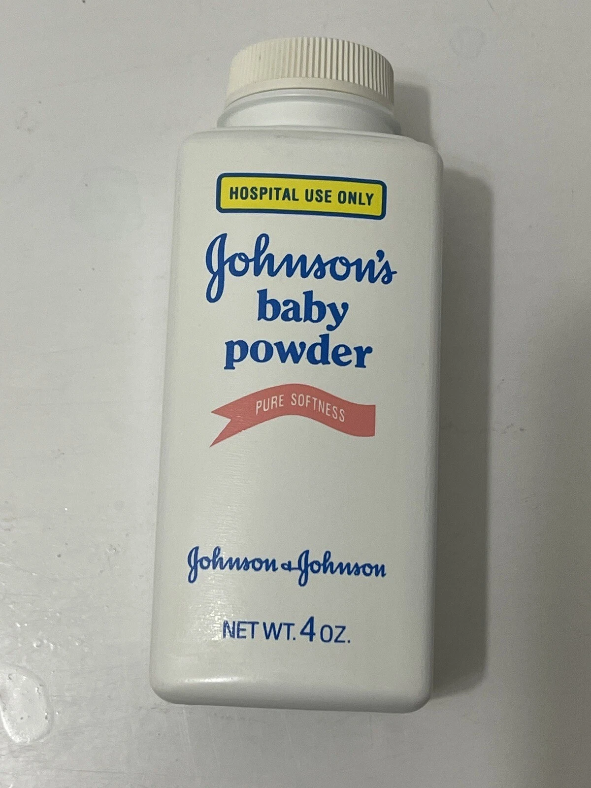 VTG 1991 Johnson’s Baby Powder Pink Label 4oz Pure Softness Org Formula 95%