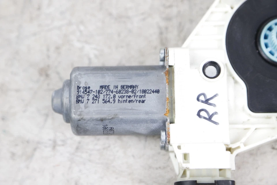 Motor ventana trasera derecha BMW 528i 535i 550i F10 F11 11-16 7248172 / 7271564 OEM Foto 3 de 4