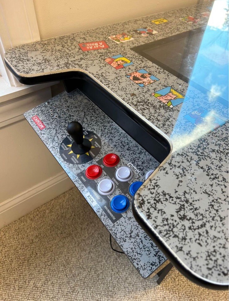 アメリカ製　ゲームテーブル Arcade1Up Street Fighter 1944 Cocktail Table Gaming Table 12