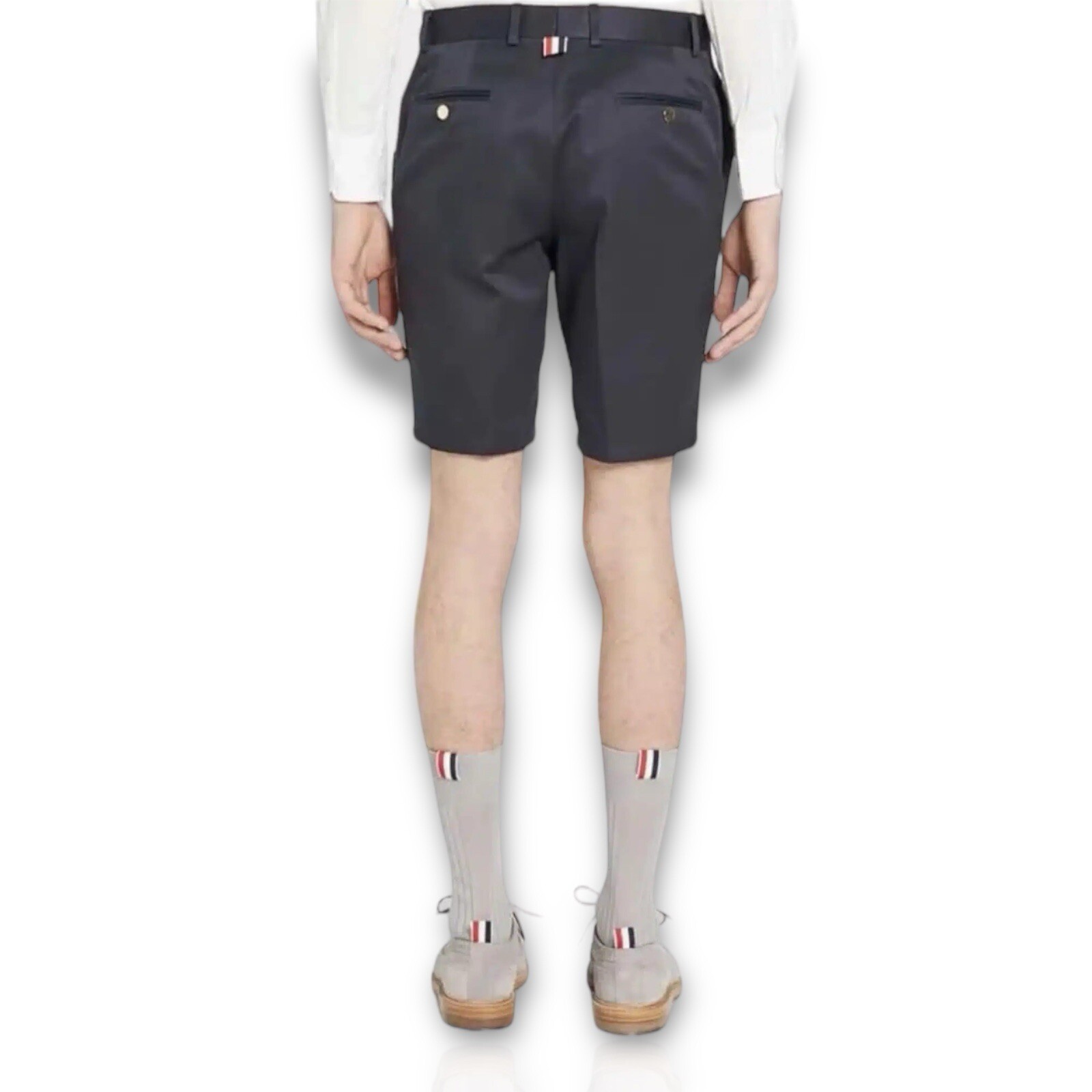 Thom Browne Diagonal Stripe Chino Shorts Size 4 Cotton Made in Japan image 4