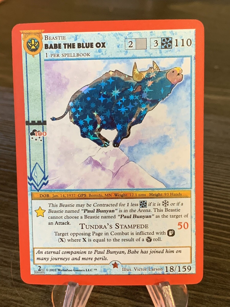 Metazoo Cryptid Nation Babe the Blue Ox 18/159 Reverse Holo 2nd