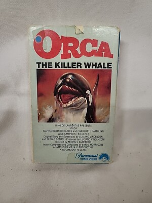 ORCA Killer Whale Beta tape 1977 video cassette Charlotte Rampling & Bo Derek
