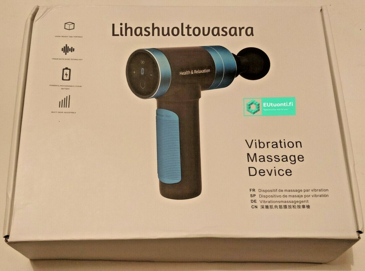 Massage Gun Touch Screen Silent Vibration Massage Device Deep Massager +6  heads