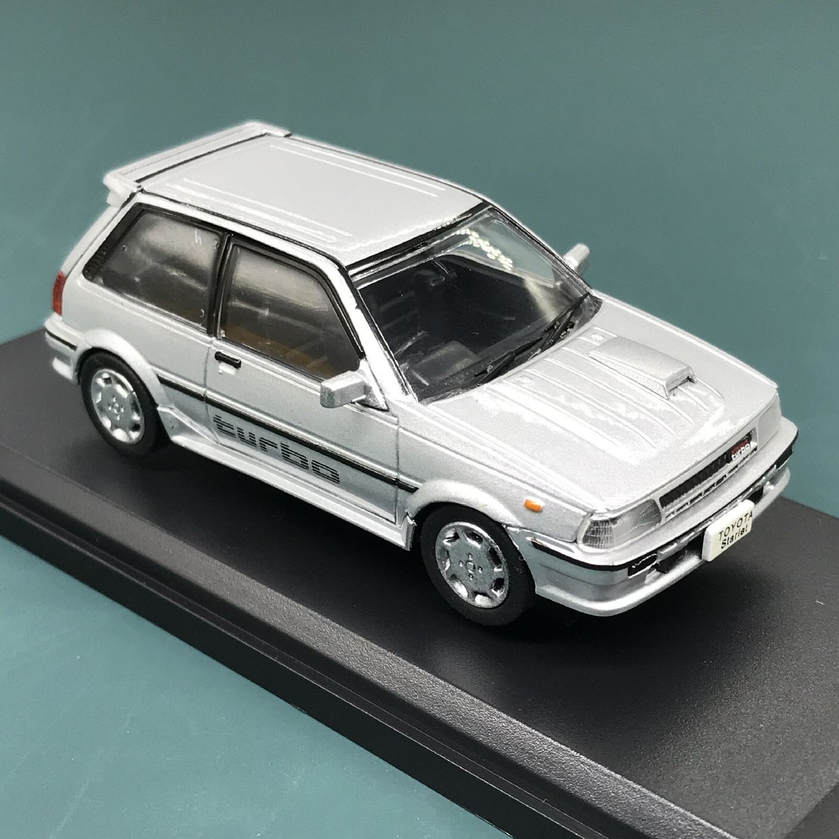 Mini Car Toyota Starlet Turbo S 1986 1/43 Scale Box Display