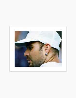 Poster André Agassi Bei Wimbledon, 1996 - Fine Art Fotografischer Druck