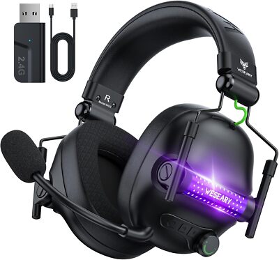 WESEARY Wireless Gaming Headset for PS5, PS4, PC Switch