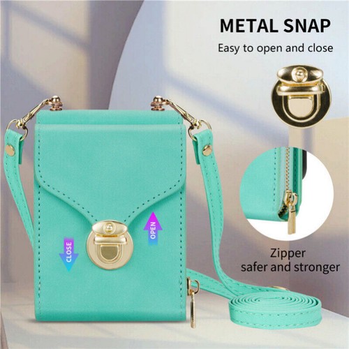 Zipper Wallet Purse Crossbody Phone Case For Samsung Galaxy Z Flip5 4 Flip 3 5G - Picture 65 of 67