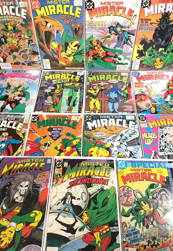 MISTER MIRACLE Lot of (15) DC Comics Books Big Comic Book Lot Vintage Lots