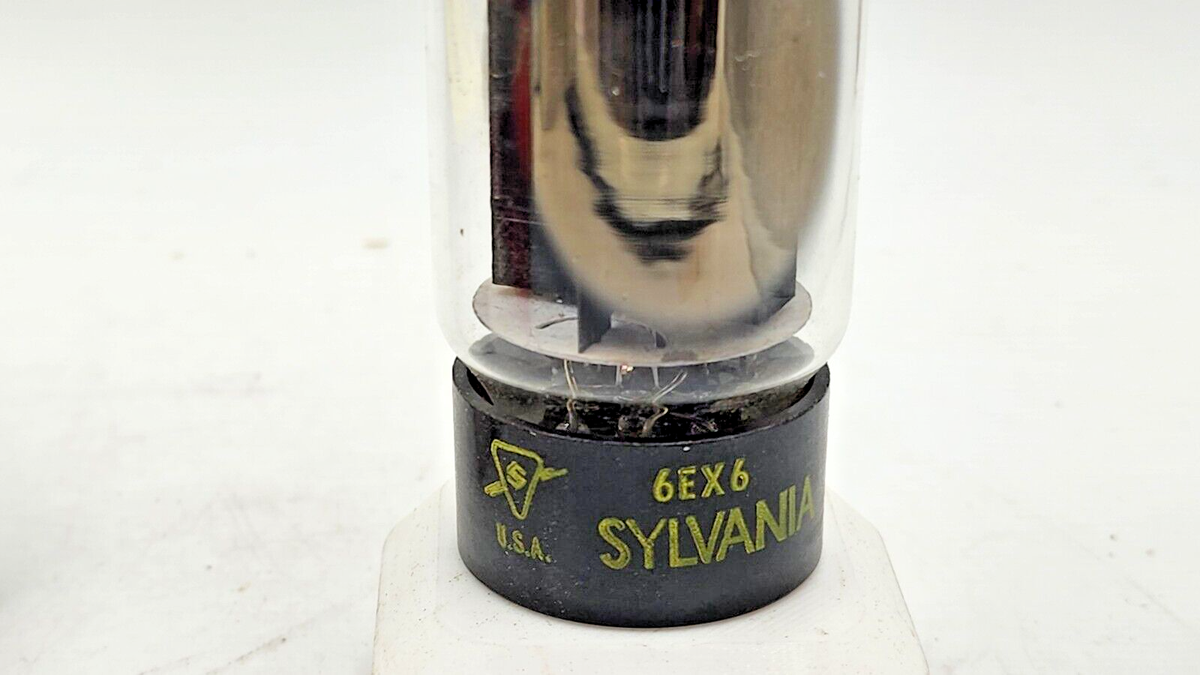 2 X Valvole 6BE6 Sylvania &ndash; NOS (New Old Stock) Testate Con Garanzia Di 1 Anno