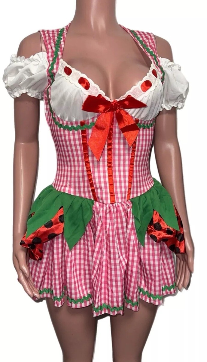 Abito Cosplay Strawberry Shortcake Anni '80 - Taglia M - Usato Buone Condizioni