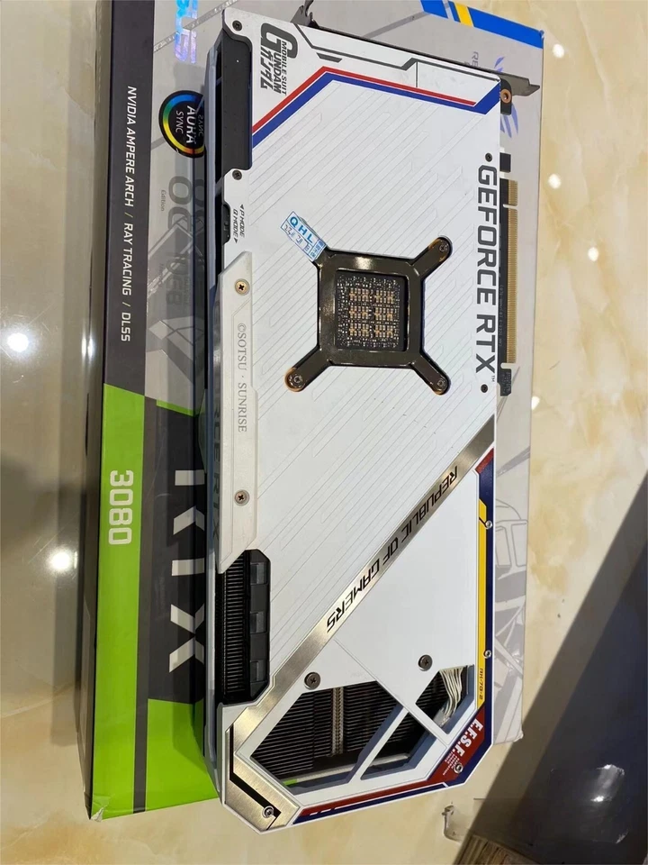 ASUS ROG Strix GeForce RTX 3080-O10G-GUNDAM White GDDR6X Graphics Card - image 4 of 4