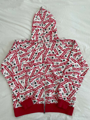 MAD HECTIC フーデッドジャケット M Real Mad Hectic Masterpiece X Red Stripe Full Zip Hoodie NOS Sz
