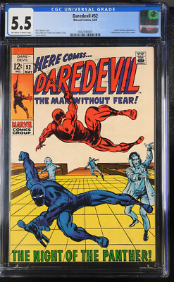 Daredevil #52 CGC 5.5 1969  ''The Night of the Panther!''